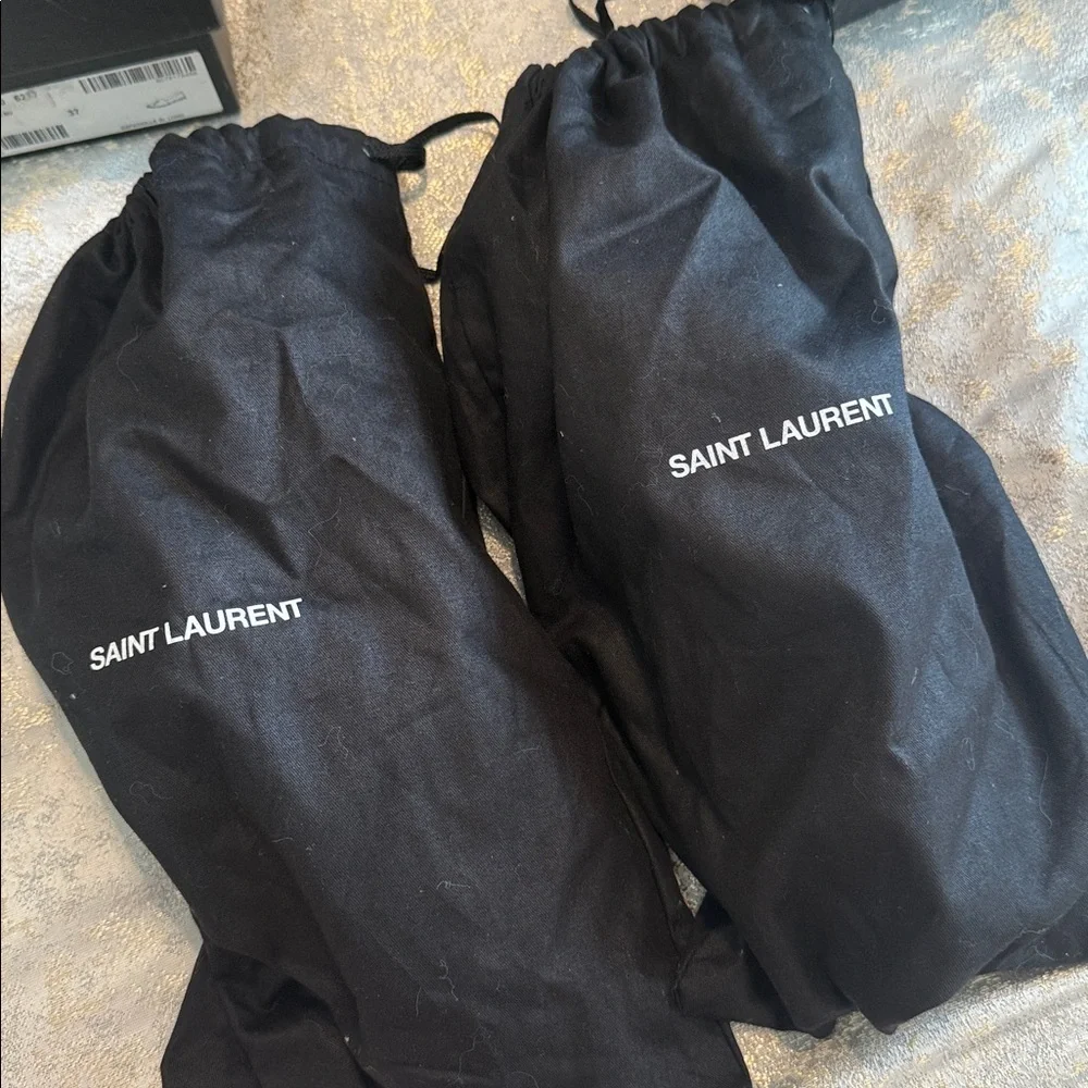 Saint Laurent Burgundy Espadrilles